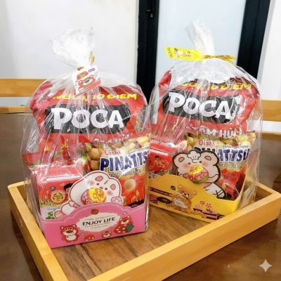 [ĐỎ] SWEET BOX – Quà tặng bánh kẹo (Combo 6 món)